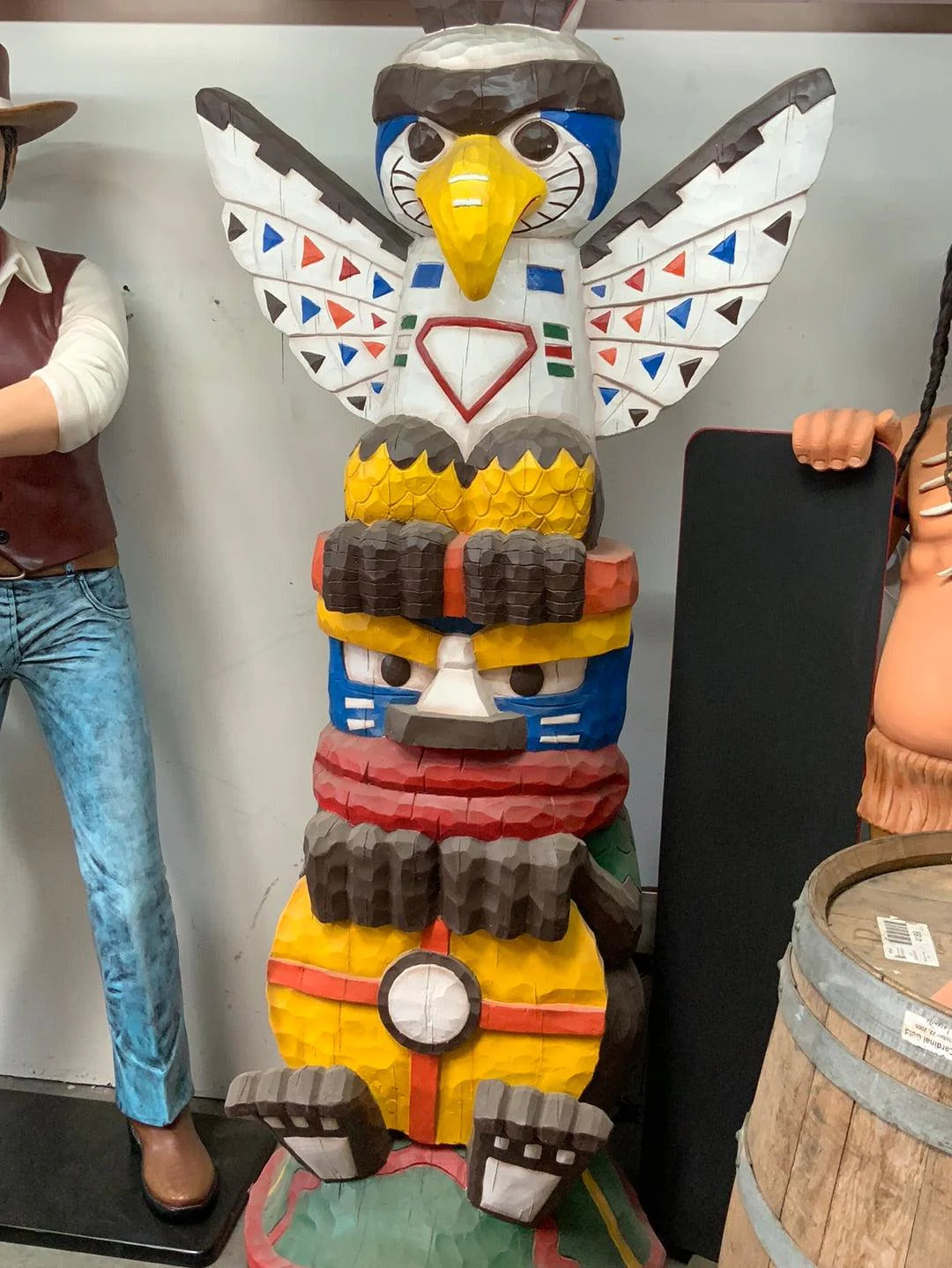 Indian Totem Life Size Statue