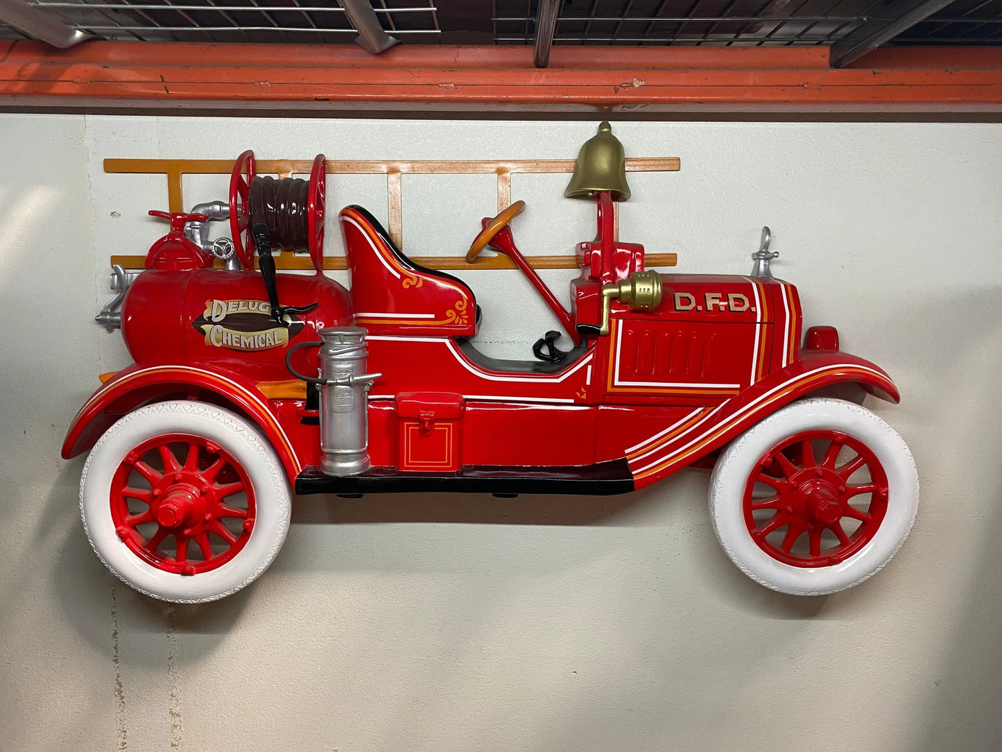 Fire Truck Wall Decor Statue