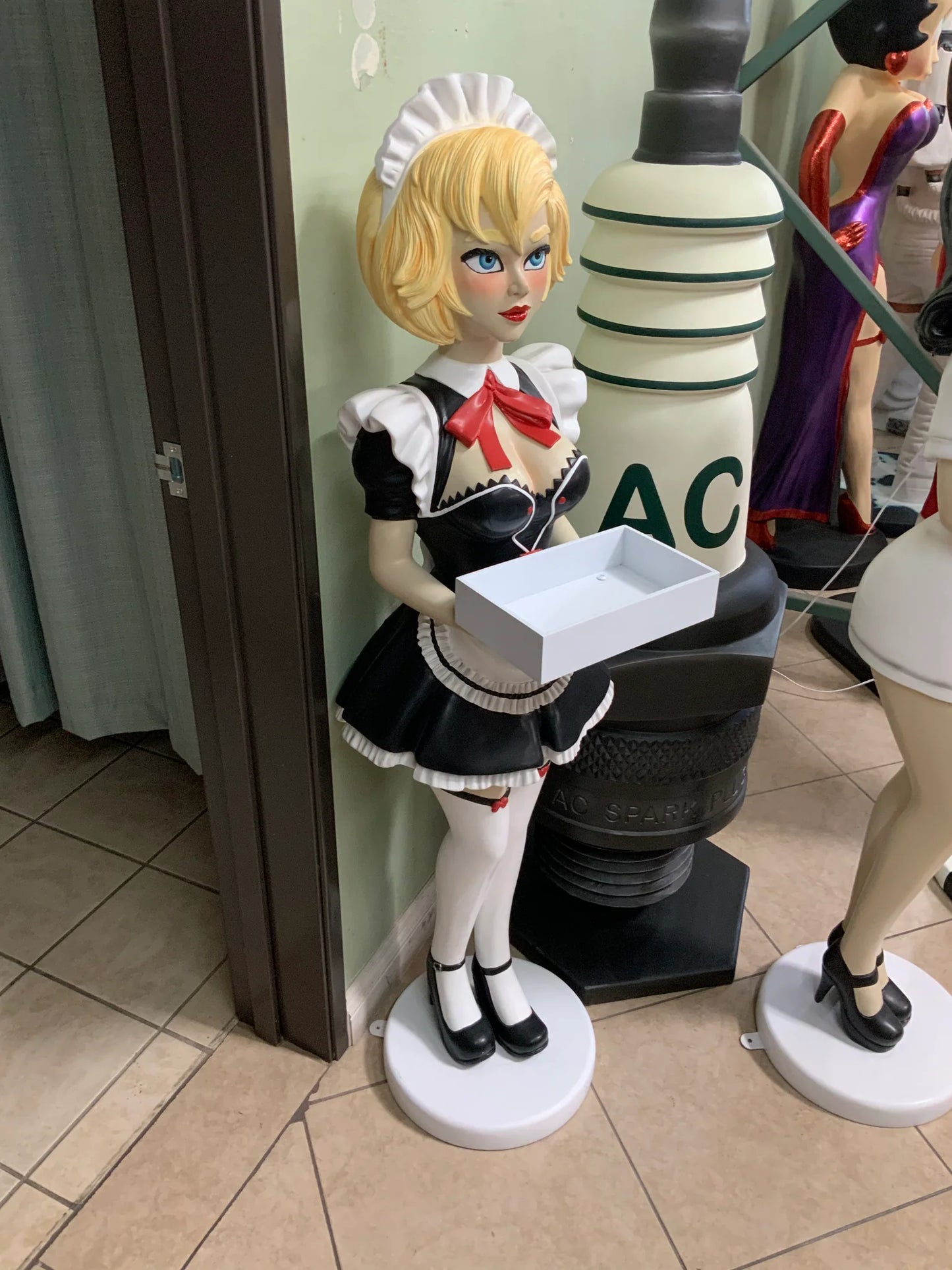 French Maid Anime Life Size Statue