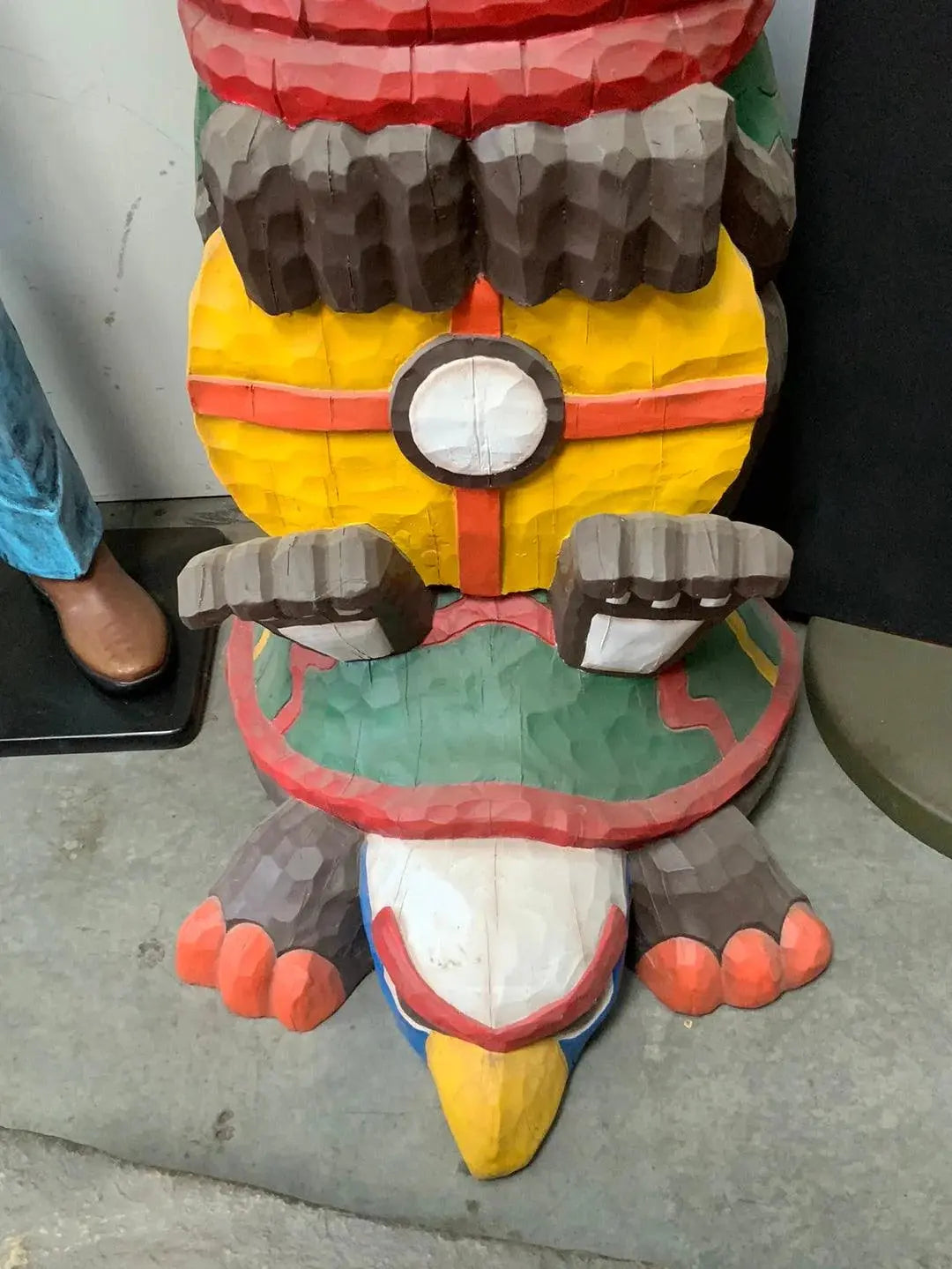 Indian Totem Life Size Statue LS331-C184-PT