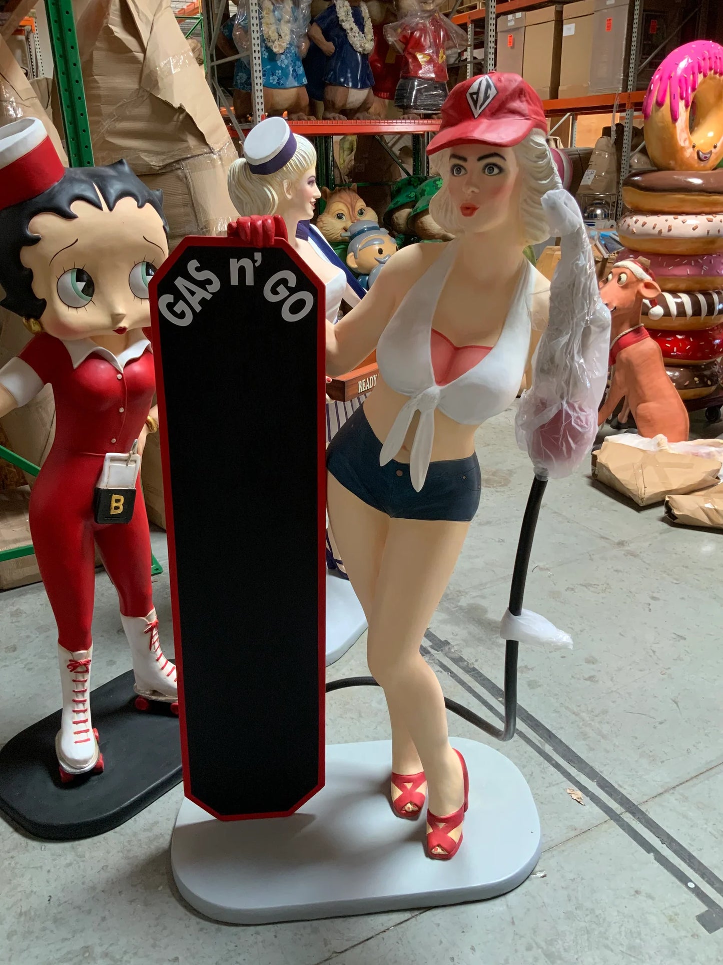 Gasoline Girl Life Size Statue