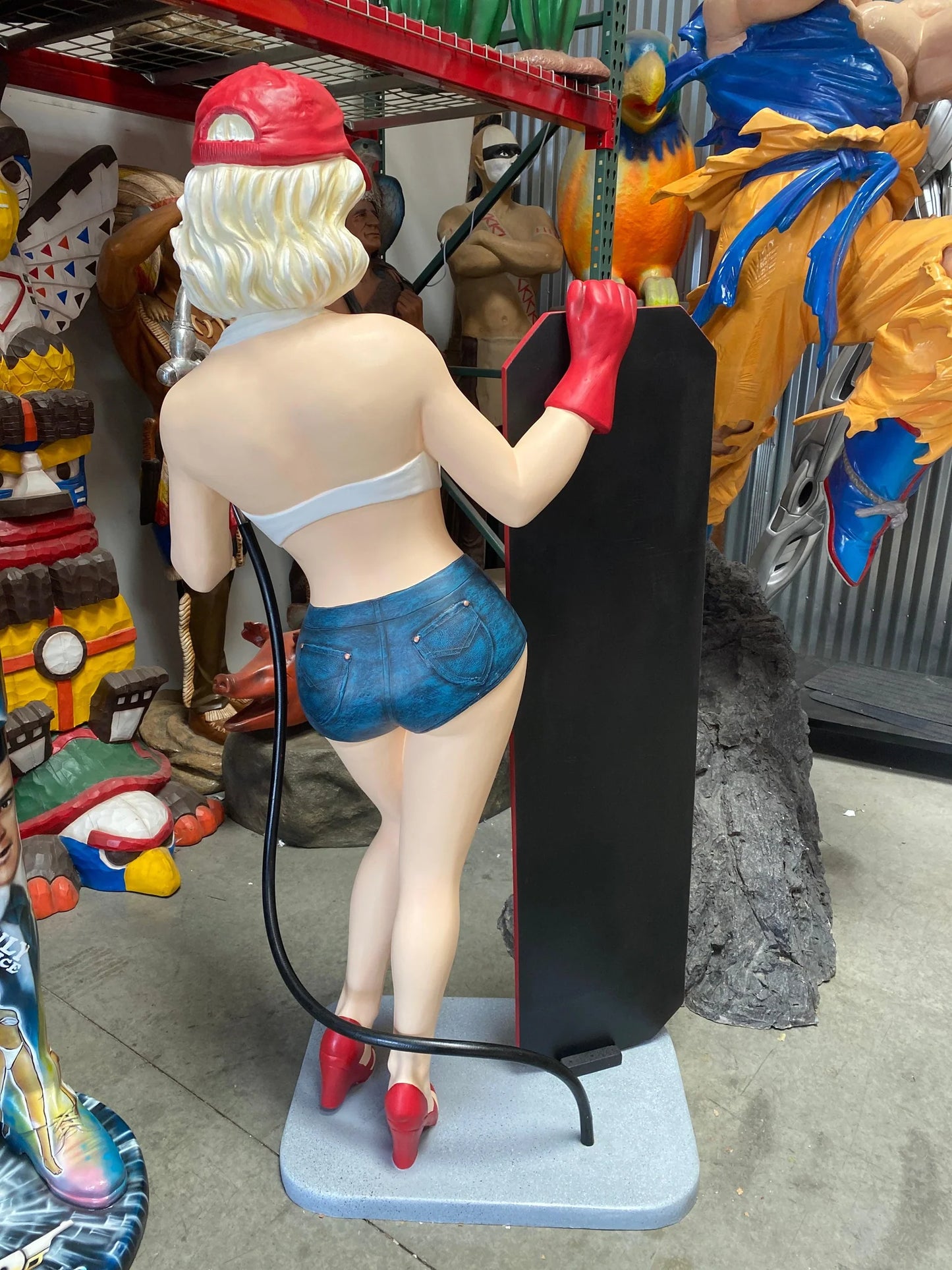 Gasoline Girl Life Size Statue