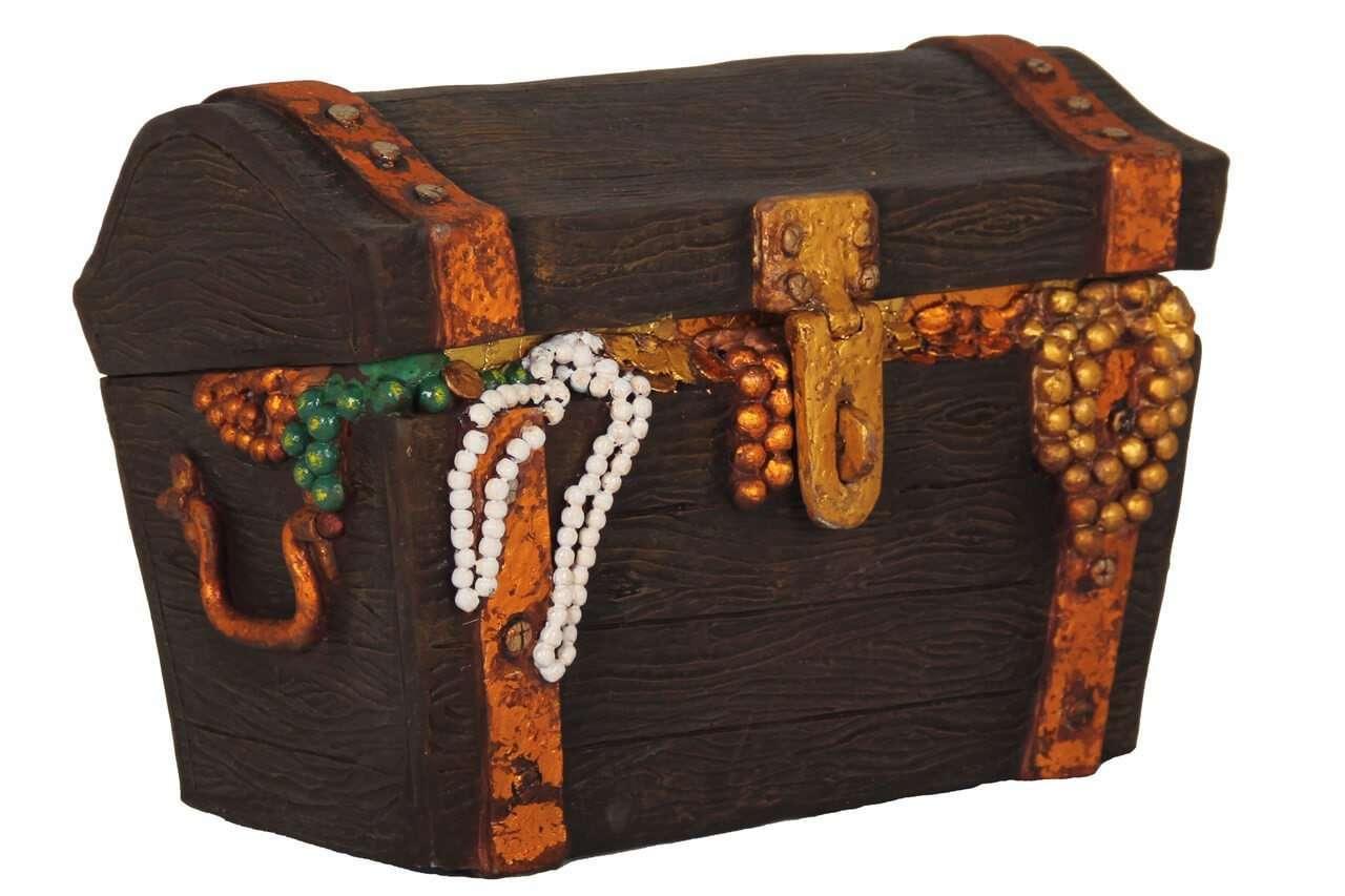 Small Treasure Chest Closed Life Size Statue