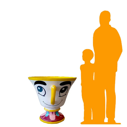 Tea Cup Table Statue R0245N-MB-010-A