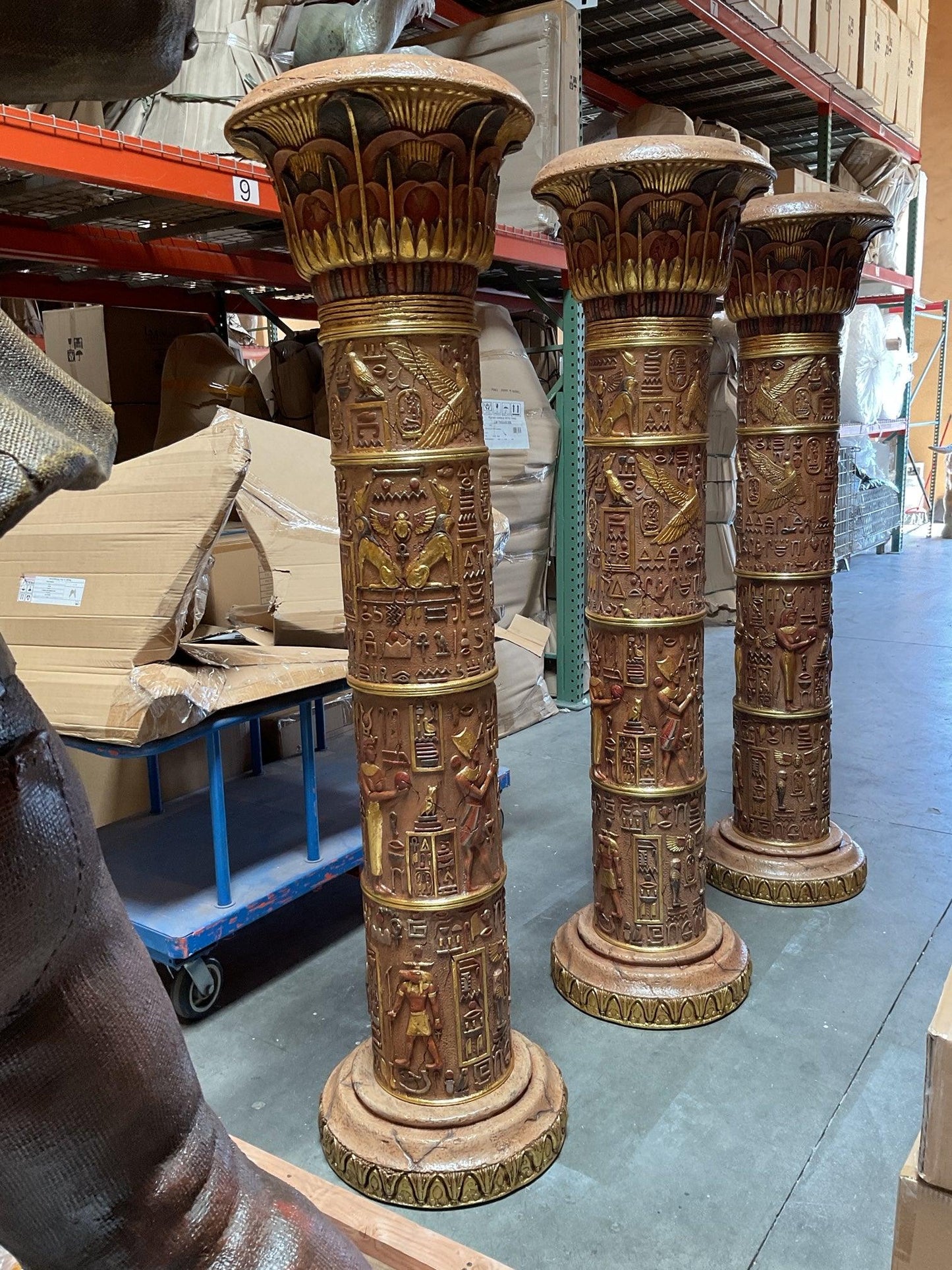 Egyptian Column Life Size Statue