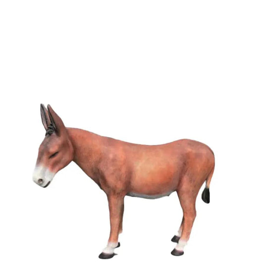 Brown Donkey Mule Statue A0576B-R011-PT