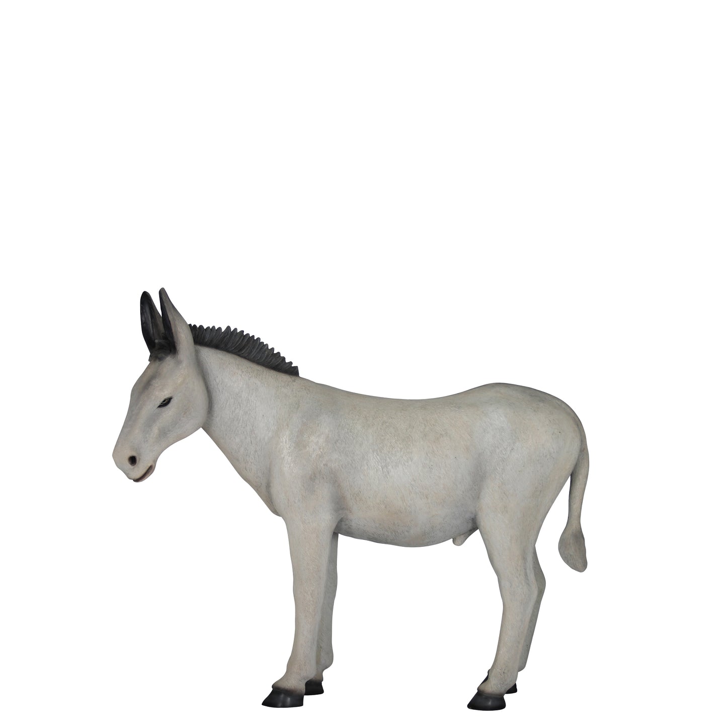 Light Gray Donkey Statue
