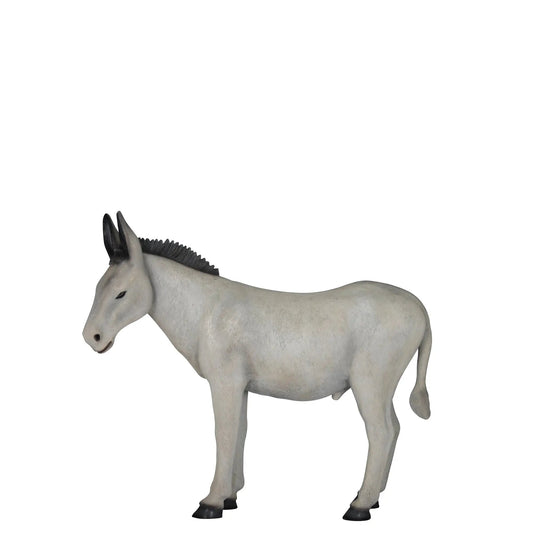 Light Gray Donkey Statue A0576-R011-PT