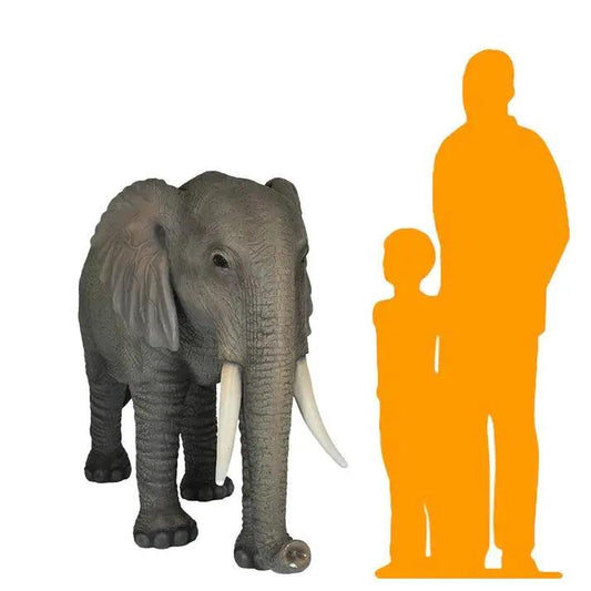 Large Standing Elephant Statue A0593-R093-PT