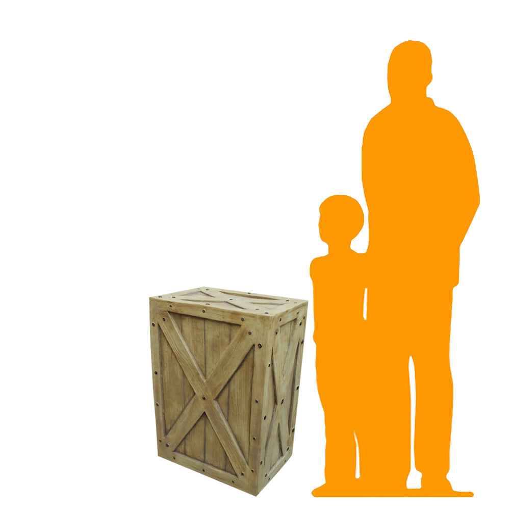 Large Light Brown Crate