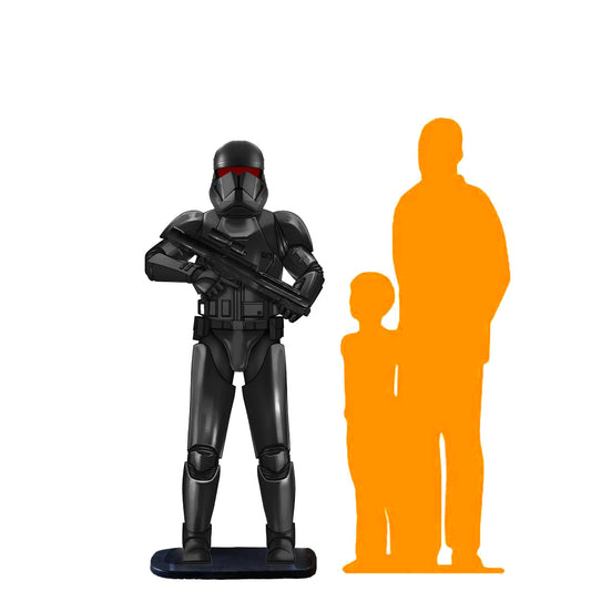 Black Space Trooper Statue
