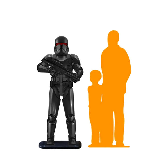 Black Space Trooper Statue SH015B-R428-PT