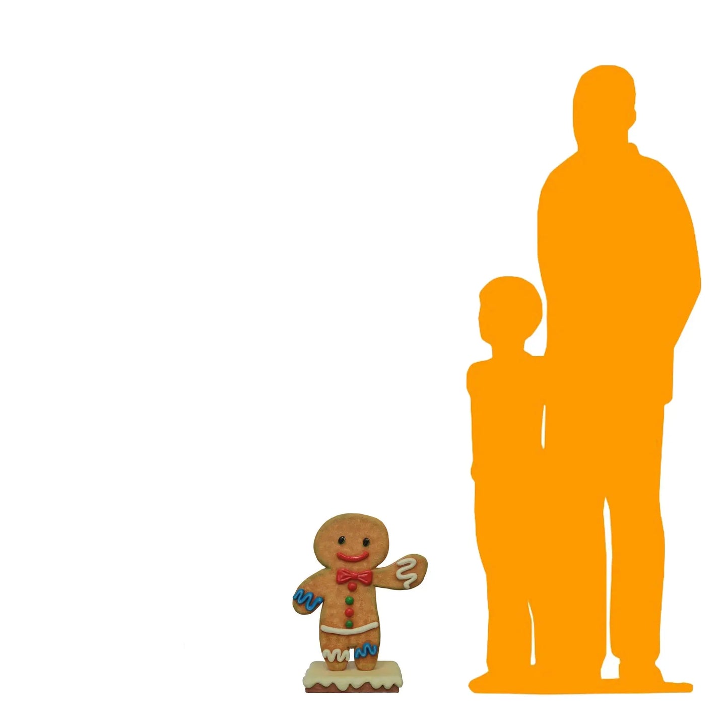 Small Gingerbread Boy Statue S0297S-S095-PT