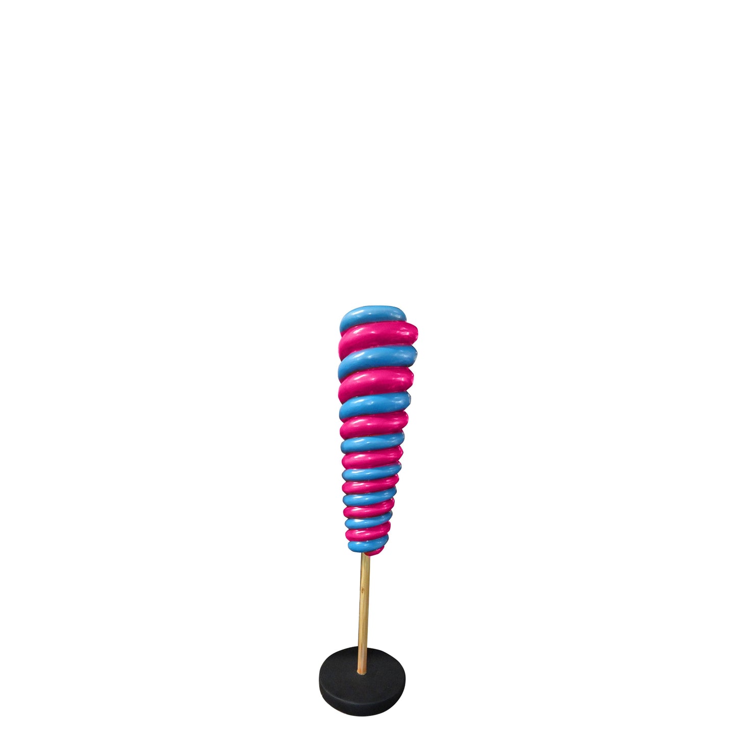 Small Pink Twister Lollipop Statue
