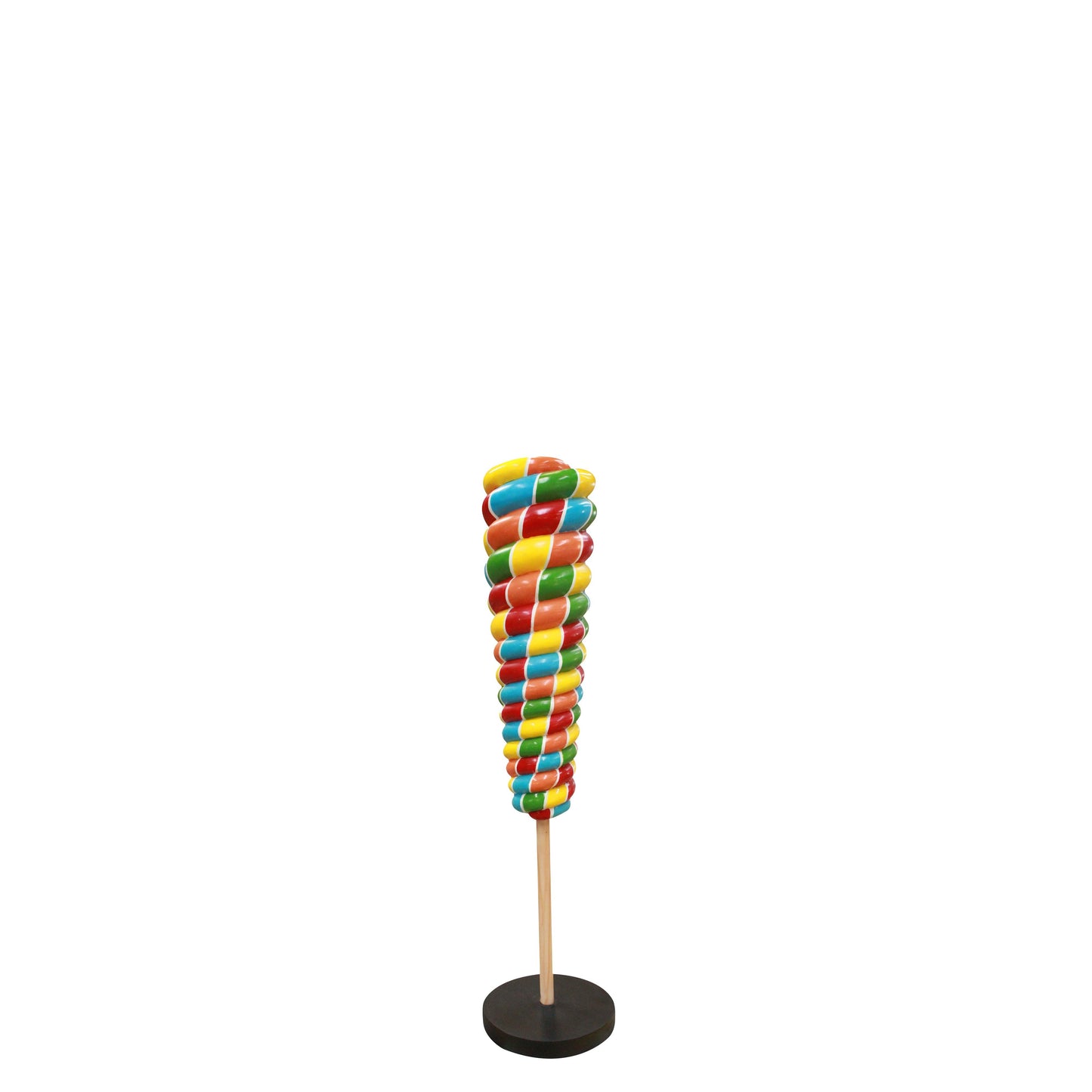 Small Rainbow Twister Lollipop Statue - LM Treasures Prop Rentals