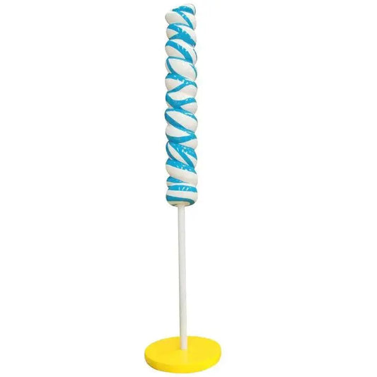 Large Blue Twist Pop Statue - LM Treasures Prop Rentals