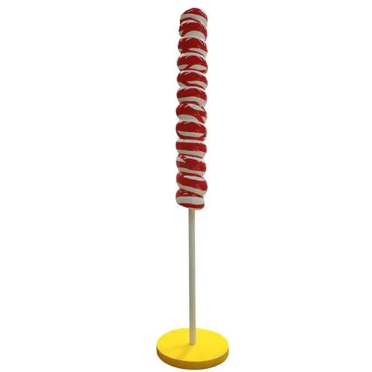 Large Pink Twist Pop Statue - LM Treasures Prop Rentals