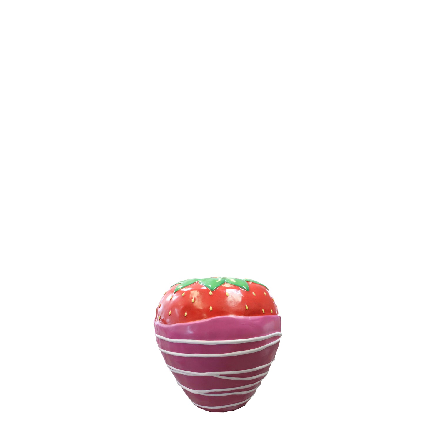 Pink Chocolate Covered Strawberry Statue