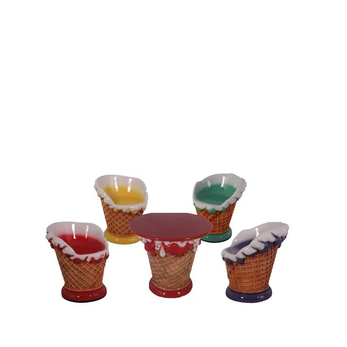Strawberry Ice Cream Table Statue