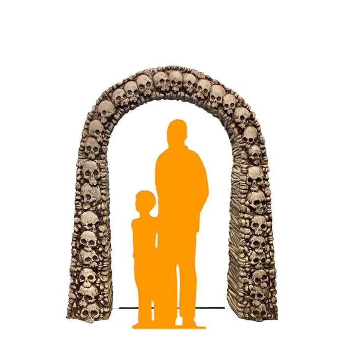 Stacked Skulls Archway Statue SkullArch