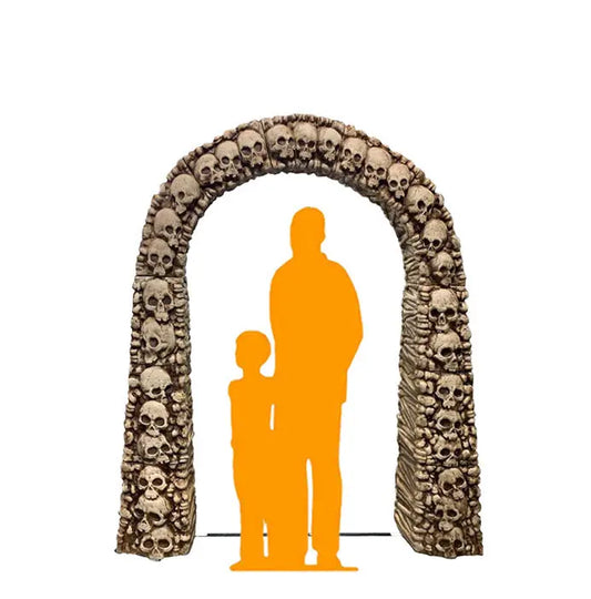 Stacked Skulls Archway Statue SkullArch