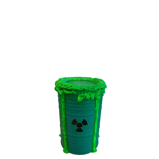 Toxic Green Metal Barrel