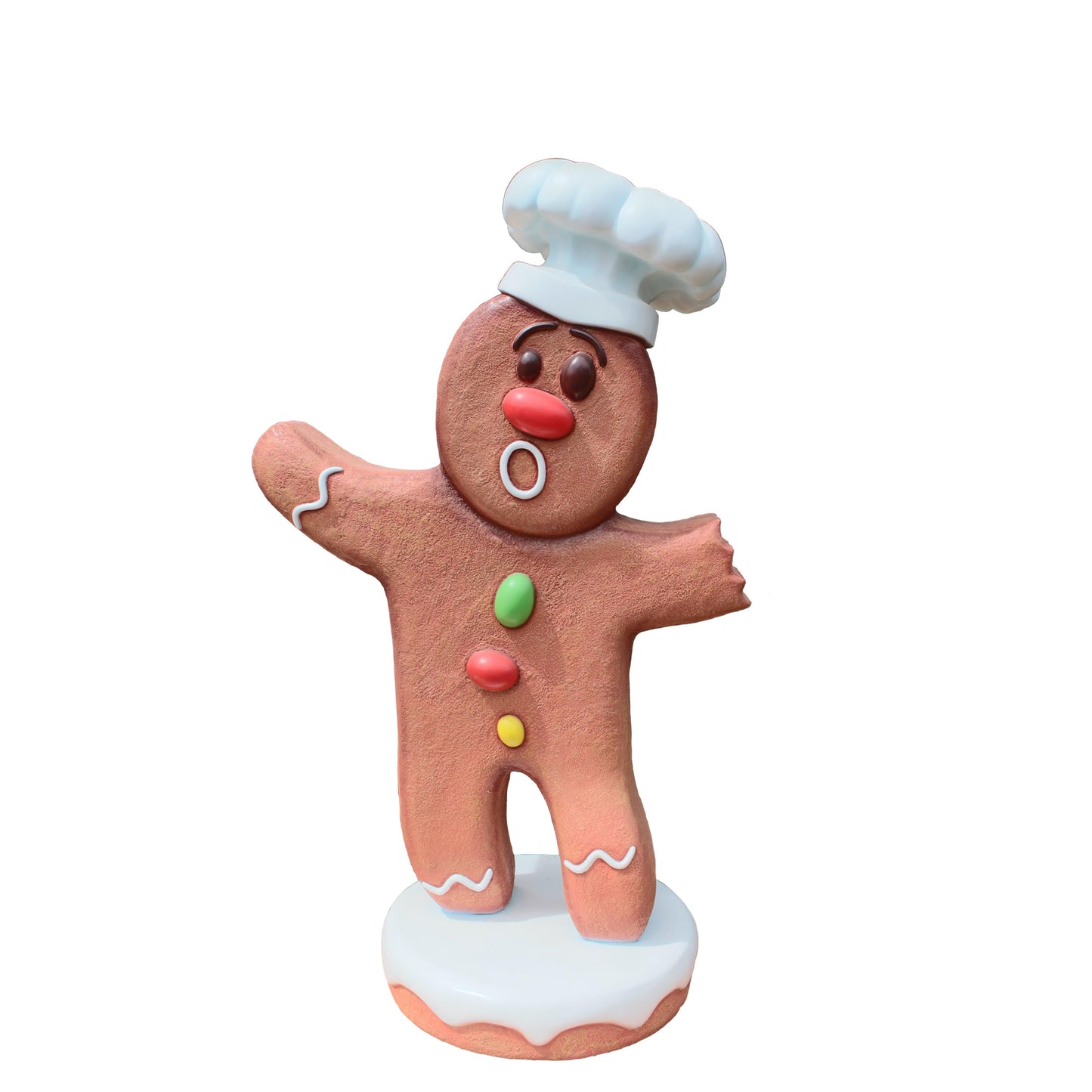Large Gingerbread Cook Statue - LM Treasures Prop Rentals