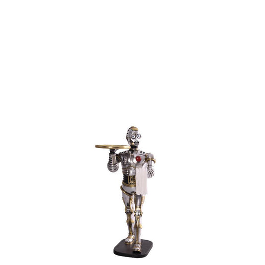 Small Android Robot Butler Statue - LM Treasures Prop Rentals
