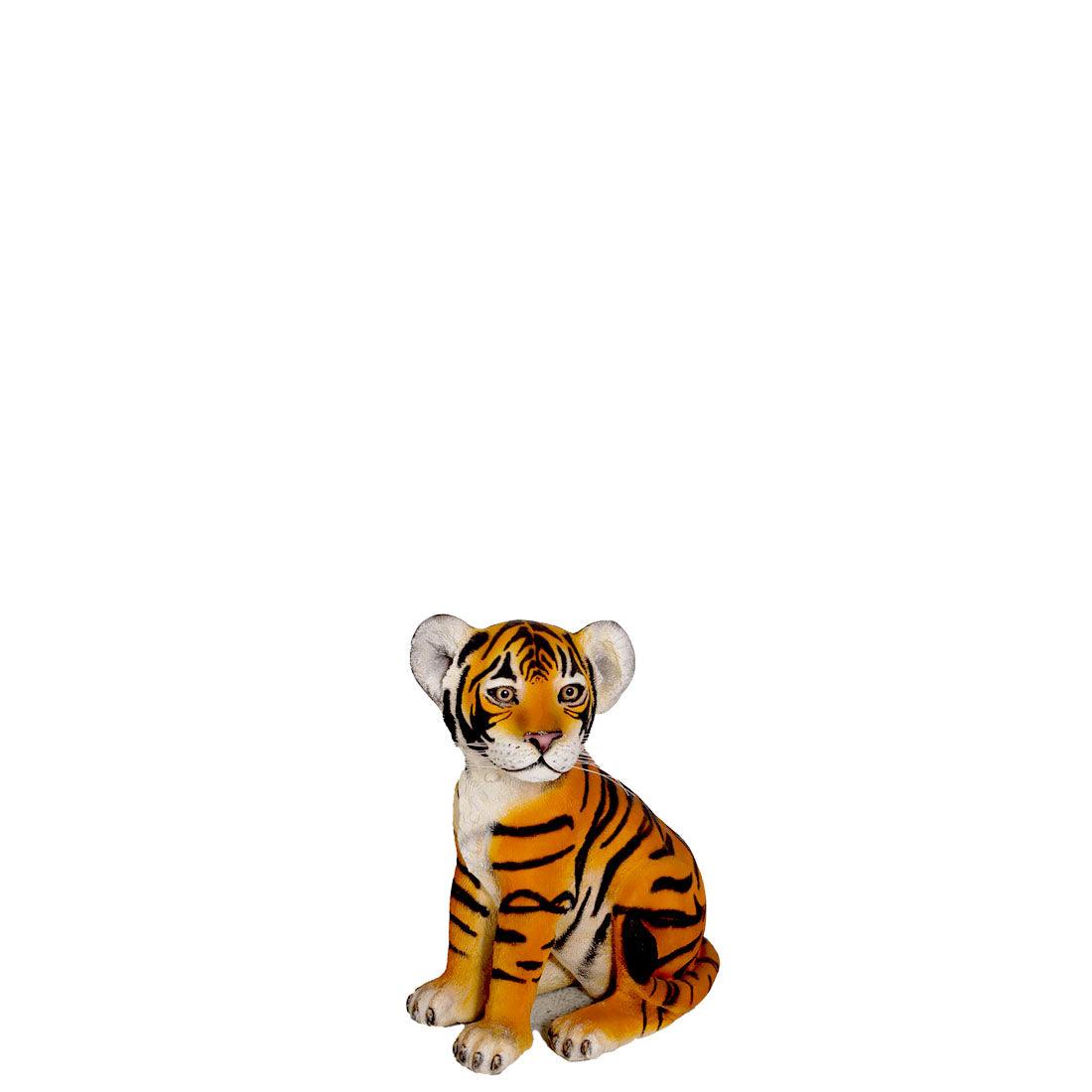 Tiger Cub Sitting Statue - LM Treasures Prop Rentals