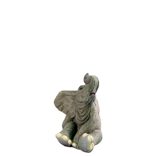 Sitting Baby Elephant Statue - LM Treasures Prop Rentals