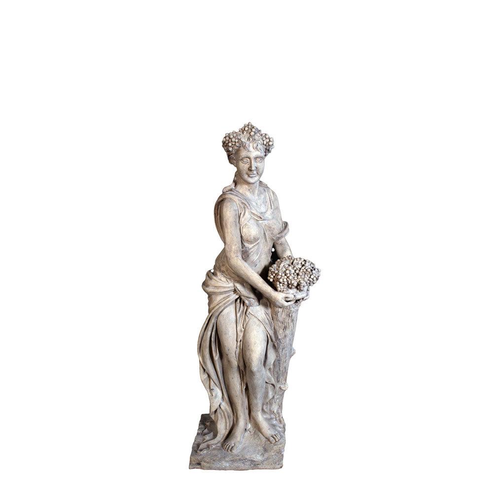 Autumn Season Stone Statue - LM Treasures Prop Rentals