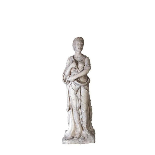 Winter Season Stone Statue - LM Treasures Prop Rentals