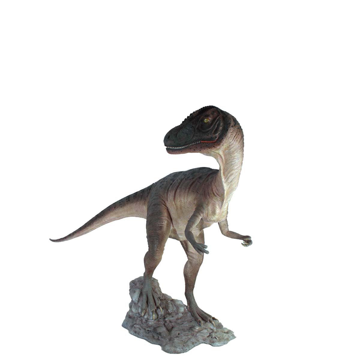 Turned Allosaurus Dinosaur Life Size Statue - LM Treasures Prop Rentals