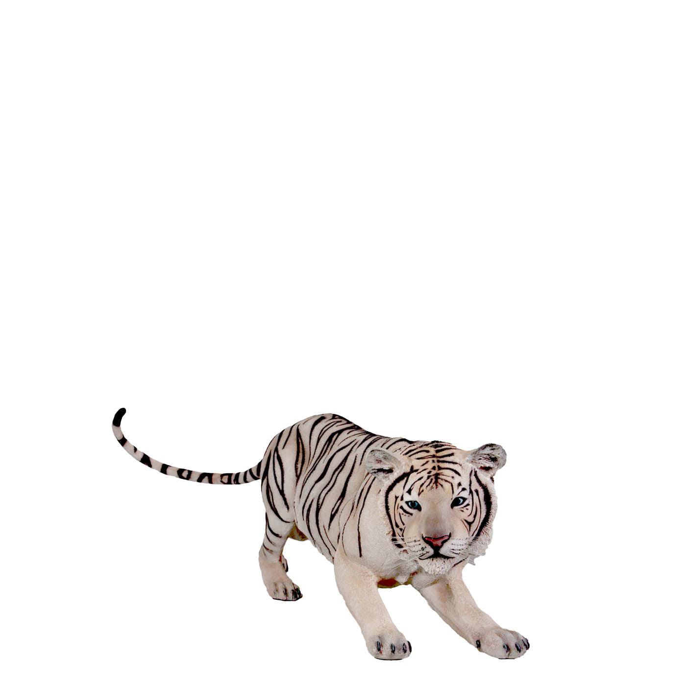 Crouching Siberian Tiger Statue - LM Treasures Prop Rentals
