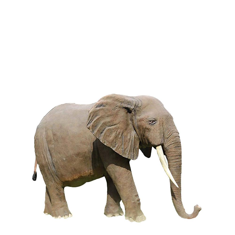 Life Size Standing Elephant Statue - LM Treasures Prop Rentals