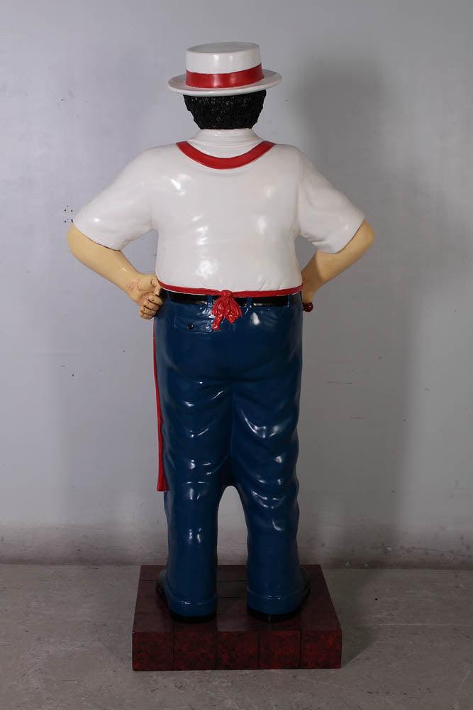 Butcher In Red Apron Statue Life Size Display Prop
