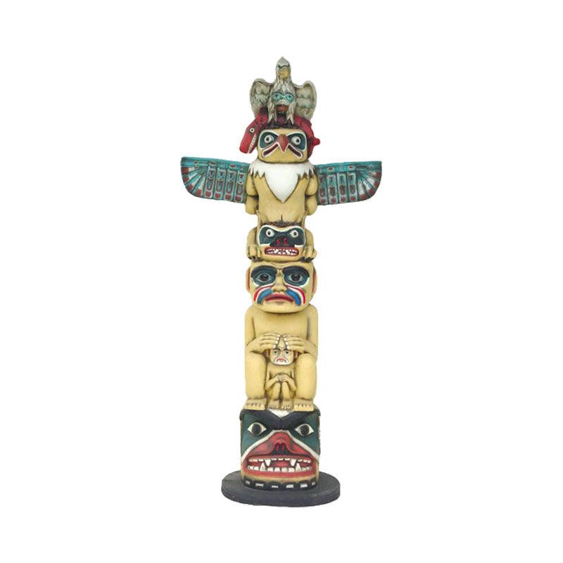 Indian Totem Pole Statue - LM Treasures Prop Rentals
