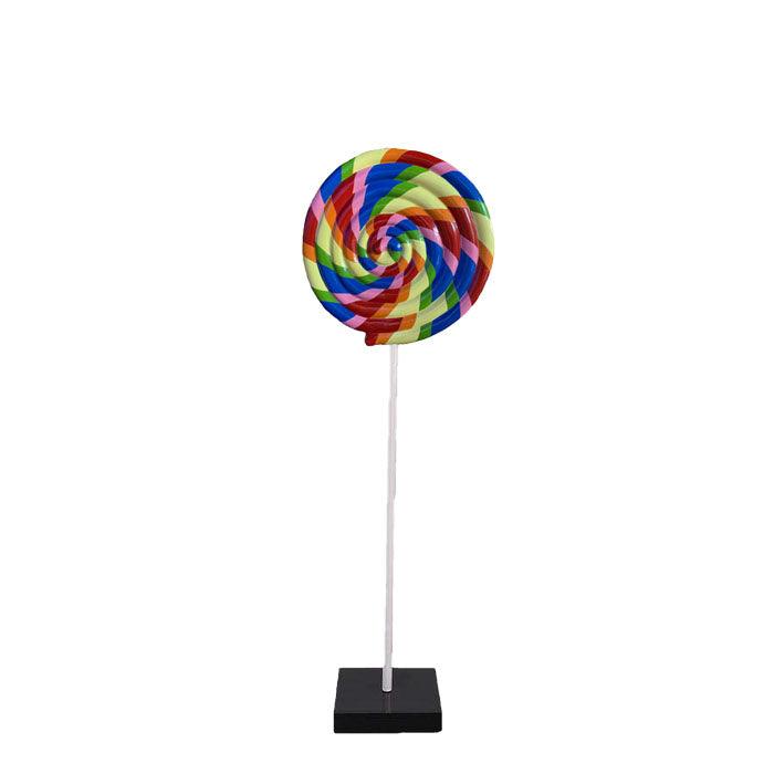 Swirl Rainbow Lollipop Statue - LM Treasures Prop Rentals