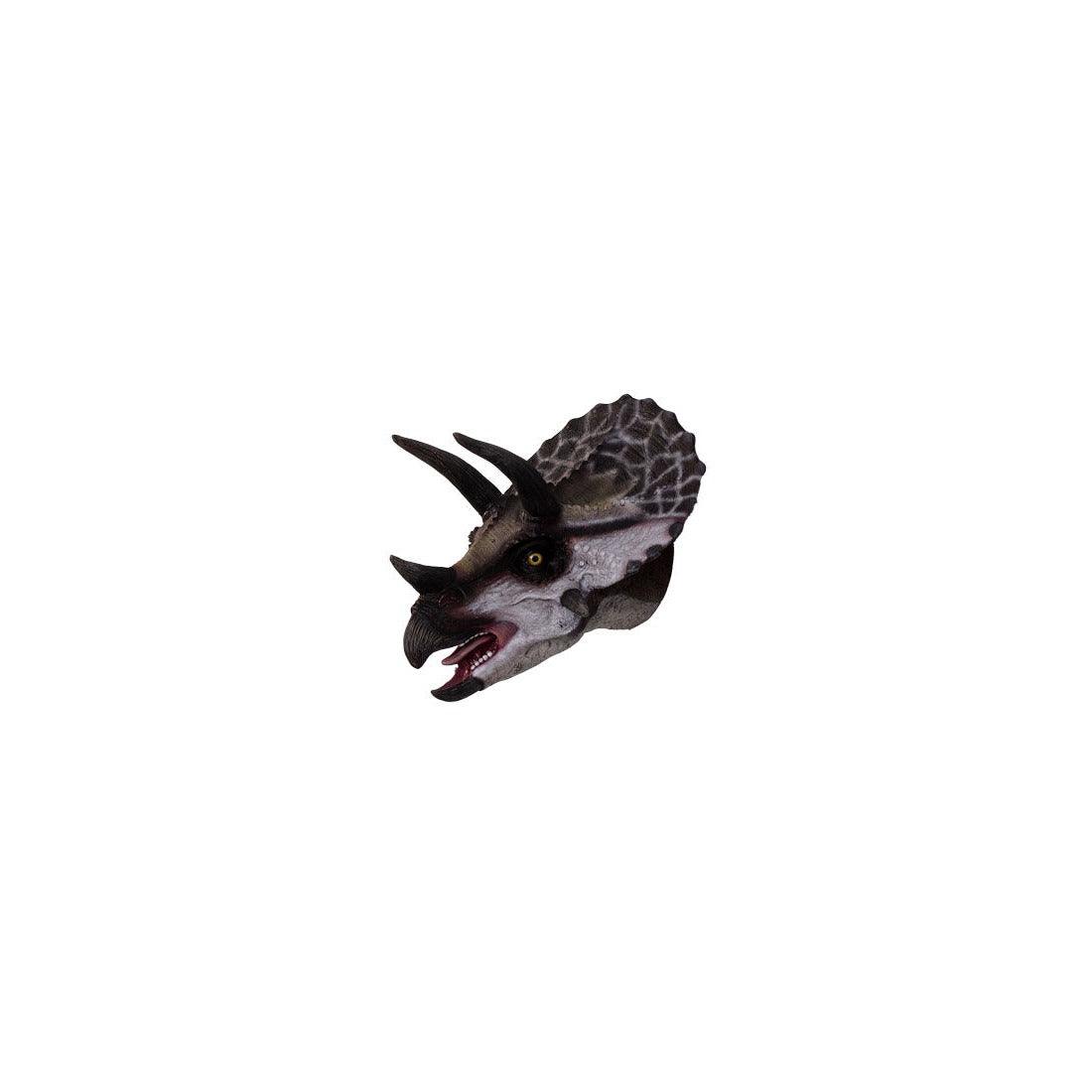 Small Triceratops Dinosaur Head Statue - LM Treasures Prop Rentals