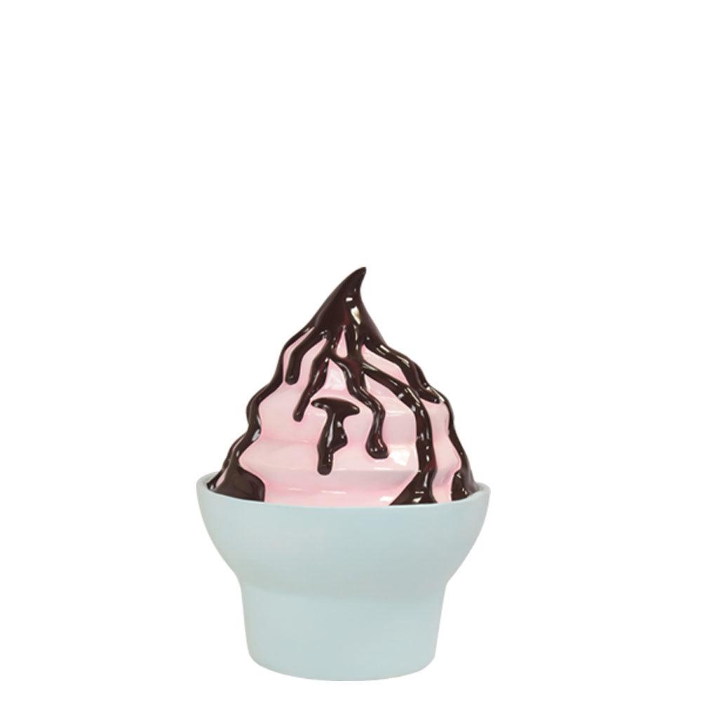 Ice Cream Strawberry Sundae Cup Statue - LM Treasures Prop Rentals