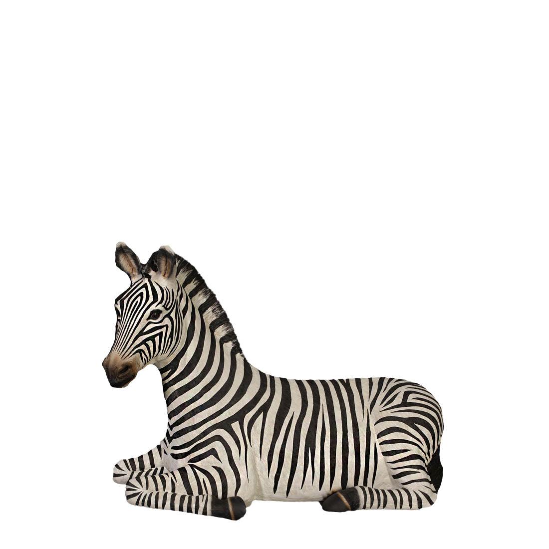 Zebra Resting Life Size Statue - LM Treasures Prop Rentals