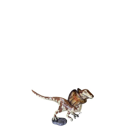 Small Dilophosaurus Dinosaur Statue - LM Treasures Prop Rentals