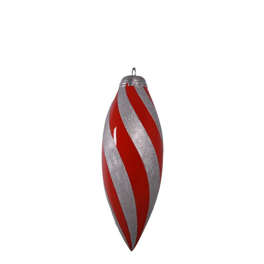 Red Hanging Finial Ornament Drop Over Sized Statue - LM Treasures Prop Rentals