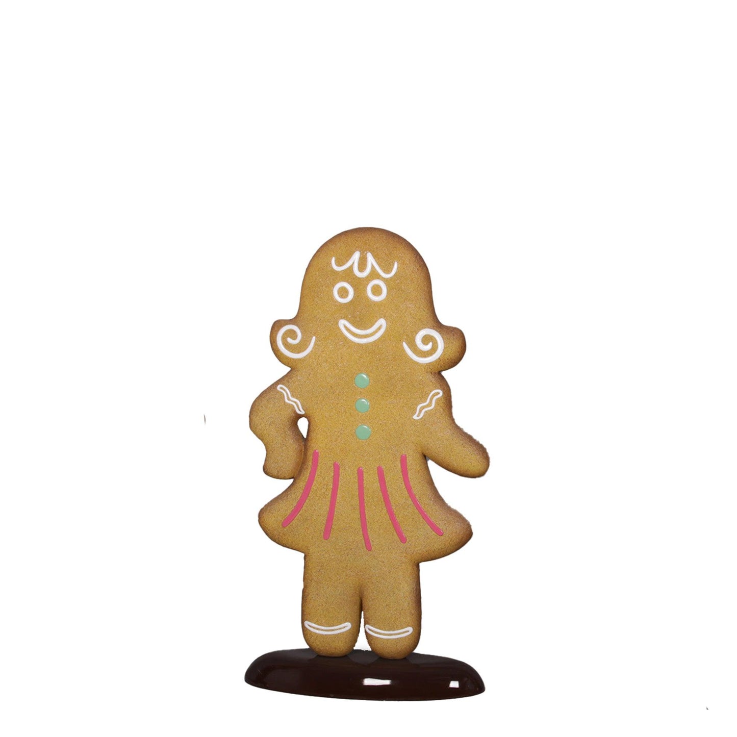 Woman Gingerbread Cookie Statue - LM Treasures Prop Rentals