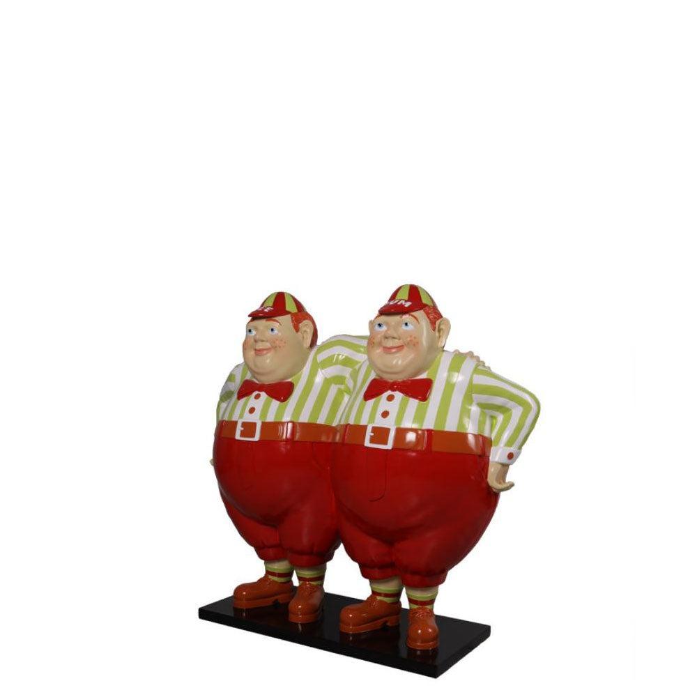 Tweedle Dee and Tweedle Dum Statue - LM Treasures Prop Rentals