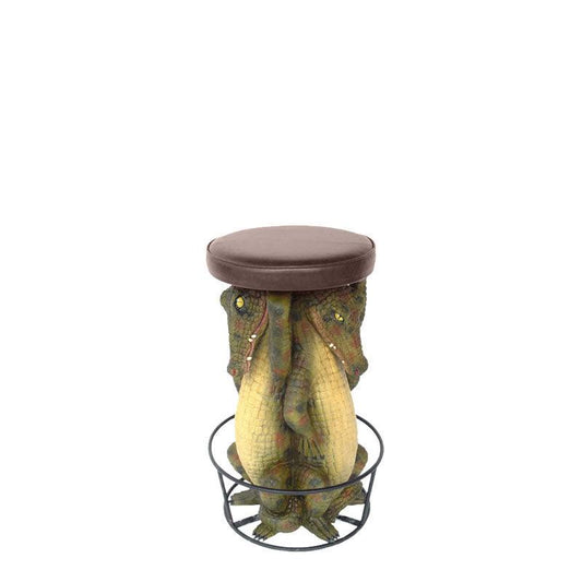 Crocodile Barstool Over Sized Statue - LM Treasures Prop Rentals