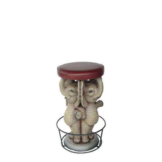 Elephant Barstool Over Sized Statue - LM Treasures Prop Rentals