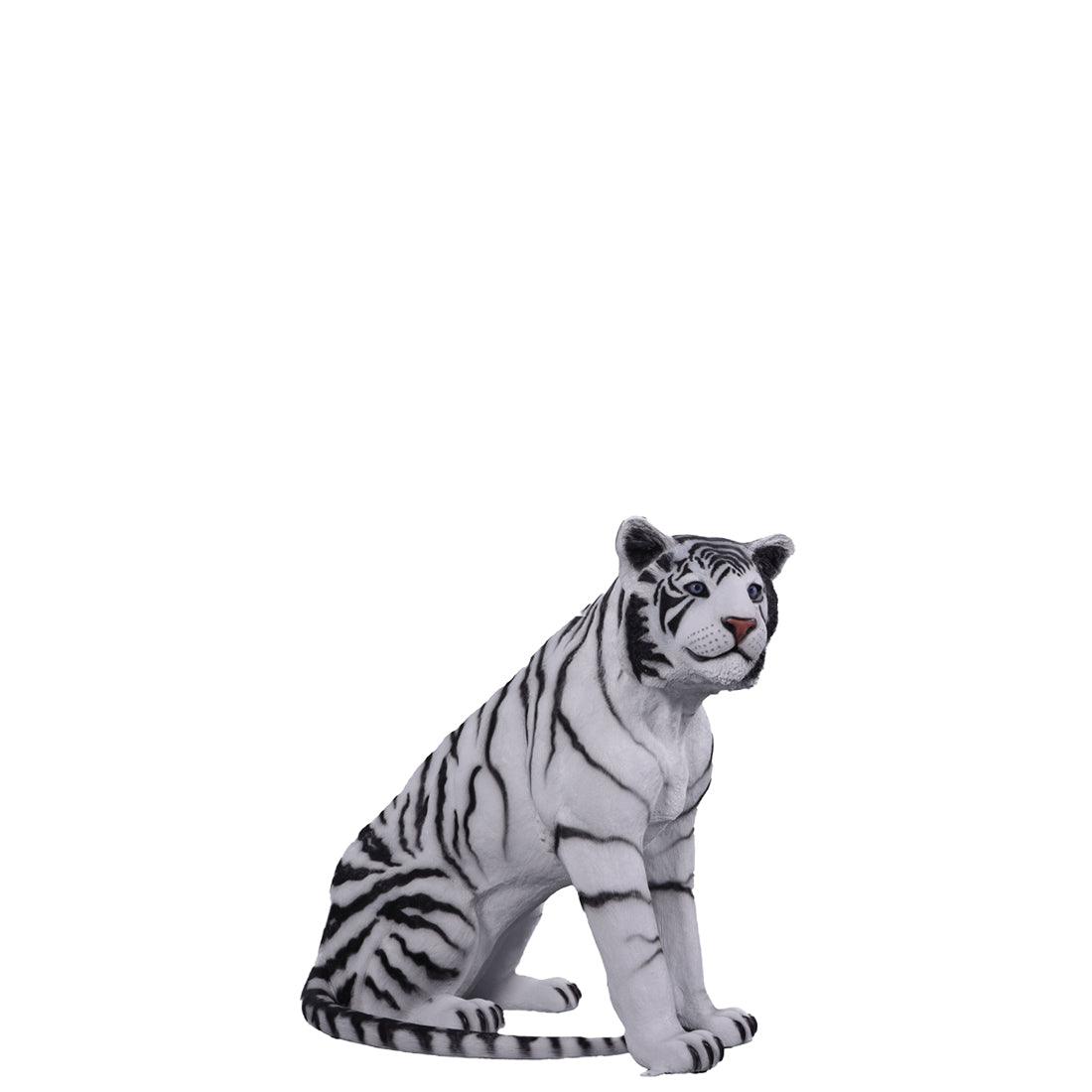 Sitting Siberian Tiger Statue - LM Treasures Prop Rentals