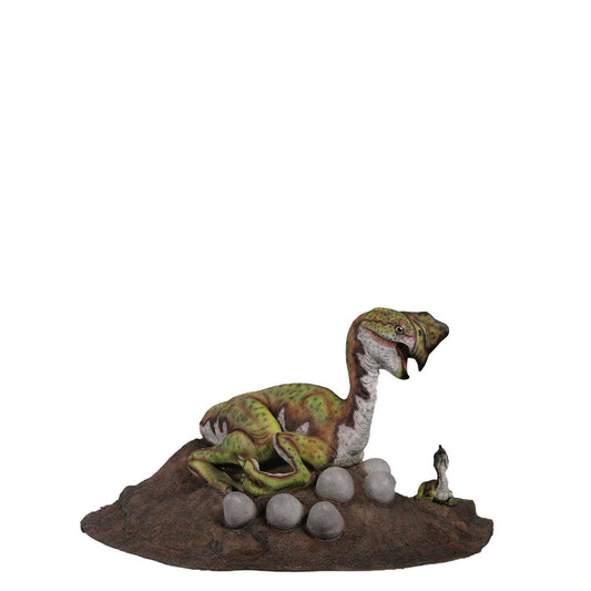 Oviraptor Dinosaur Nest Statue - LM Treasures Prop Rentals