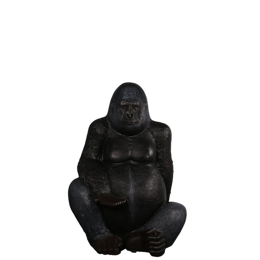 Large Silver Back Gorilla Statue - LM Treasures Prop Rentals